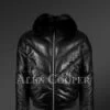 Men Leather Bomber