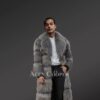 Men’s Raccoon Fur Long Coat