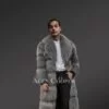 Men’s Raccoon Fur Long Coat