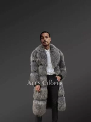 Men’s Raccoon Fur Long Coat