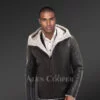 Men’s Real Stylish Shearling Jackets in Black