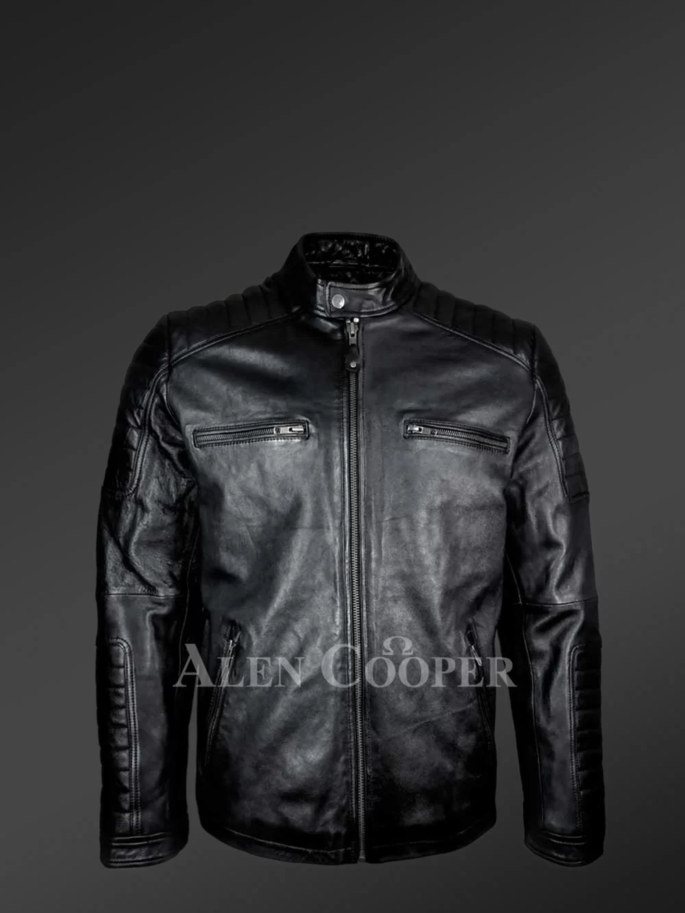Allen cooper leather best sale jackets