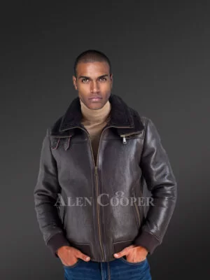 Men’s Stylish Shearling Jacket