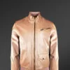 taupe leather jacket