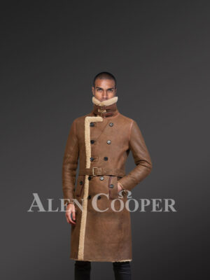 Long Sheepskin Shearling Coat