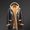 Mens dark brown authentic shearling coats to boost your appeal