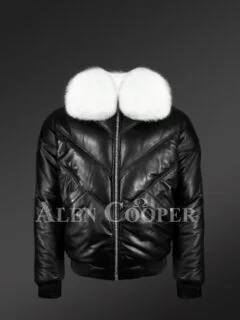 00’s real leather fur bomber jacket 本革 00's real leather fur bomber jacket 本革 メンズ