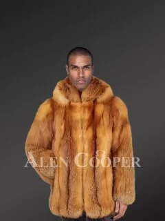 Real fox fur coat