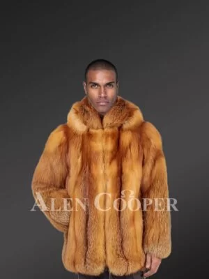 Real fox fur coat