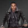 Men’s original shearling coats in black for style and sophistication