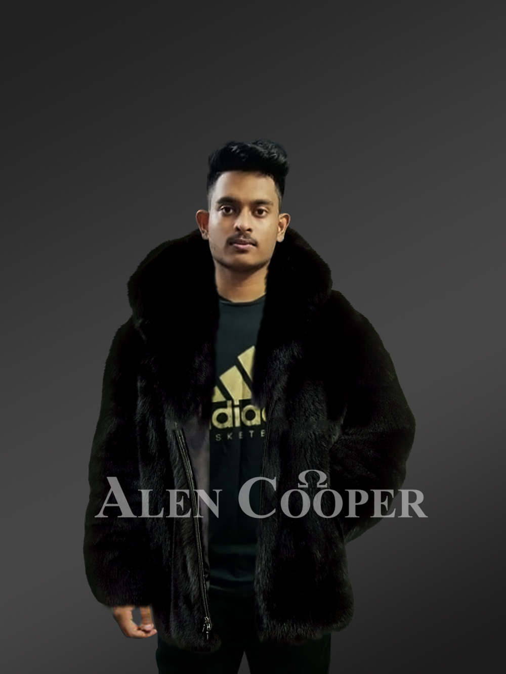 Mens fur on sale coat australia