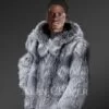 Men’s silver Fox Fur
