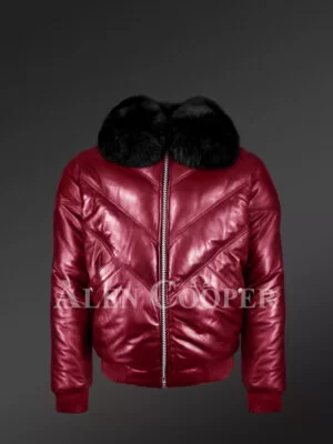 mens-trendy-and-traditional-real-warm-real-leather-v-bomber-jacket-with-black-fur-collar