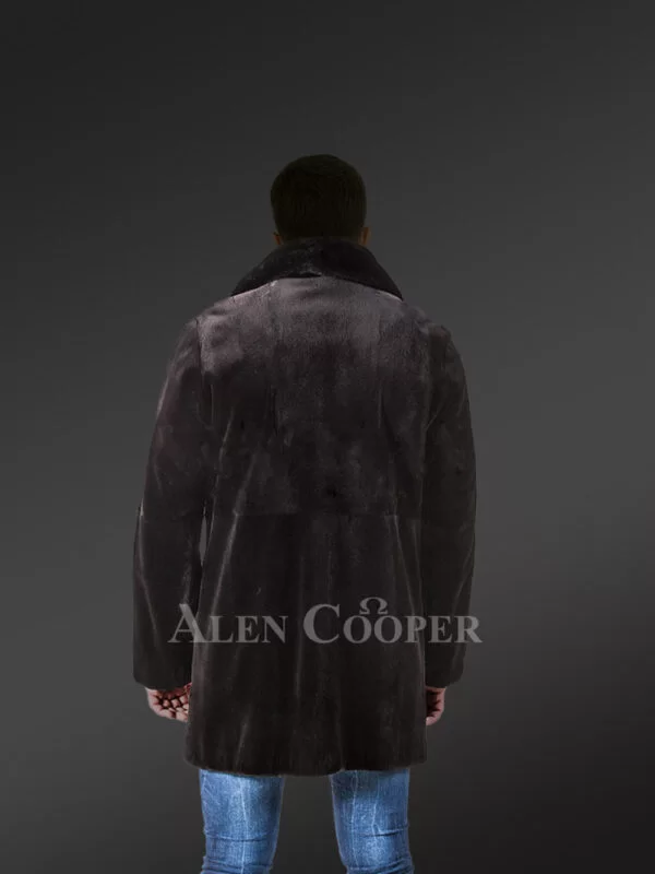 Mink Fur Jacket with English Collar - Image 3