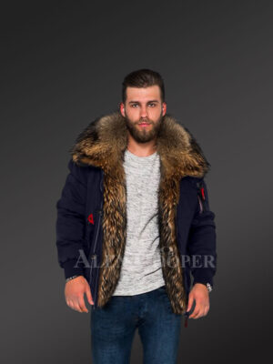 Parka Bomber in Navy