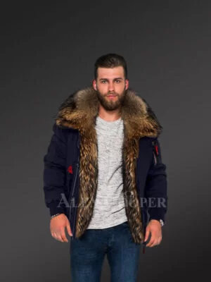 Parka Bomber in Navy