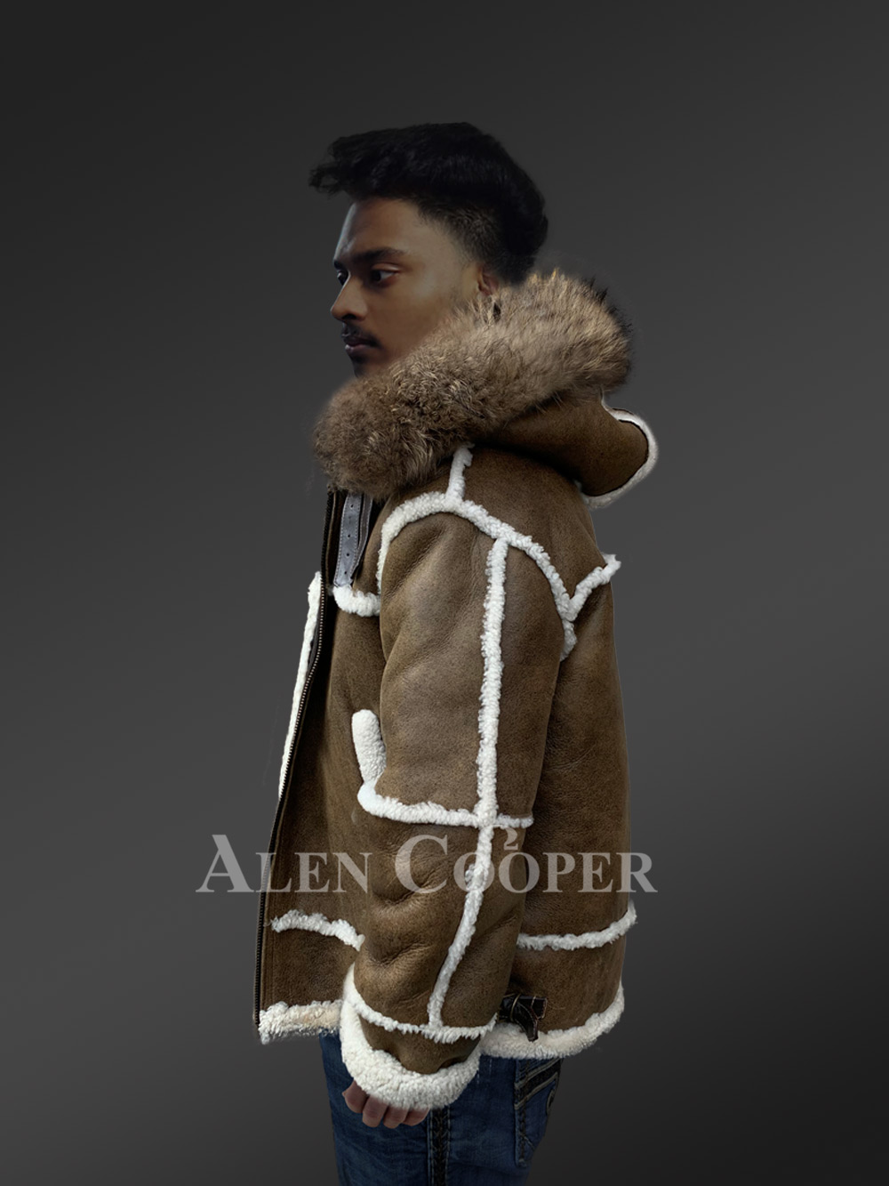 B-3 Shearling Bomber Jacket in Men - Image 6