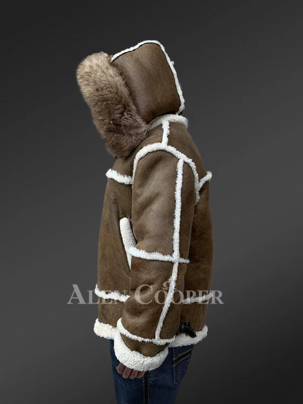 B-3 Shearling Bomber Jacket in Men - Image 5