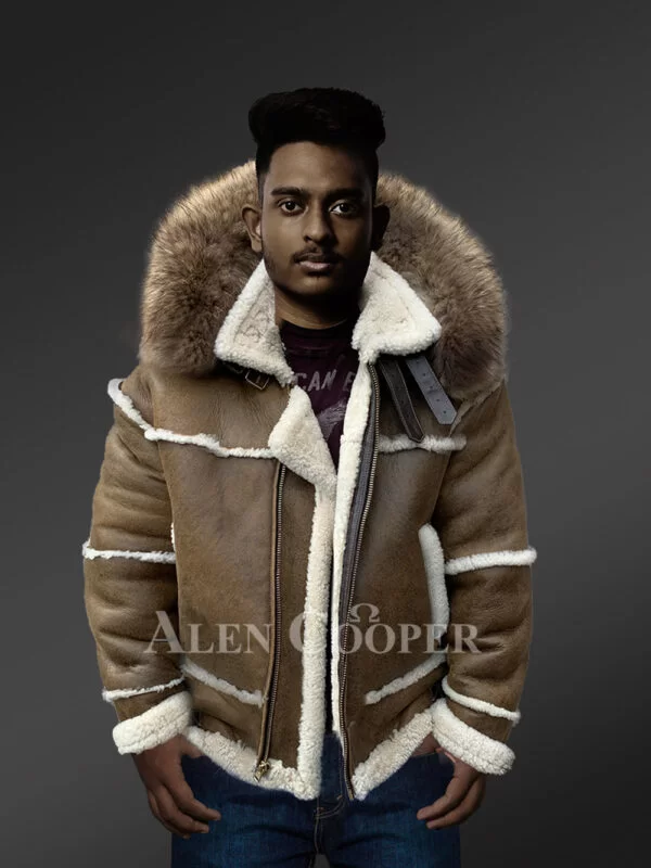 B-3 Shearling Bomber Jacket in Men - Image 2