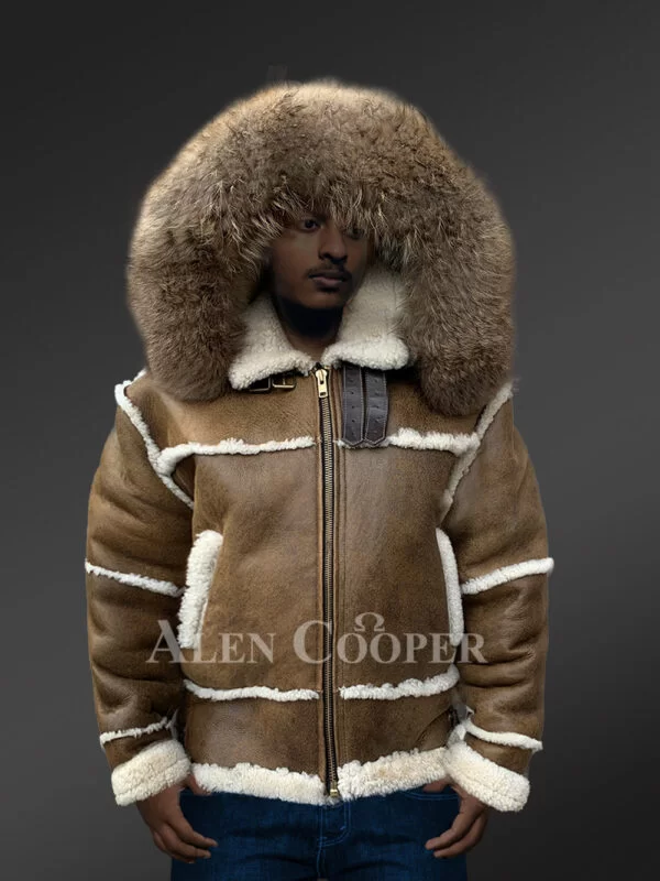 B-3 Shearling Bomber Jacket in Men - Image 4