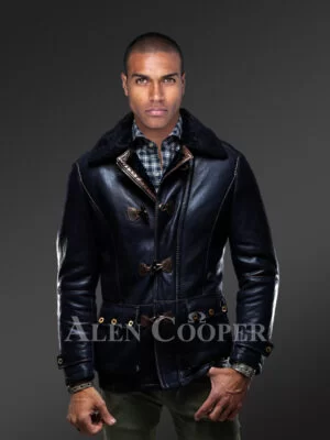 Shearling Winter Coat for Men