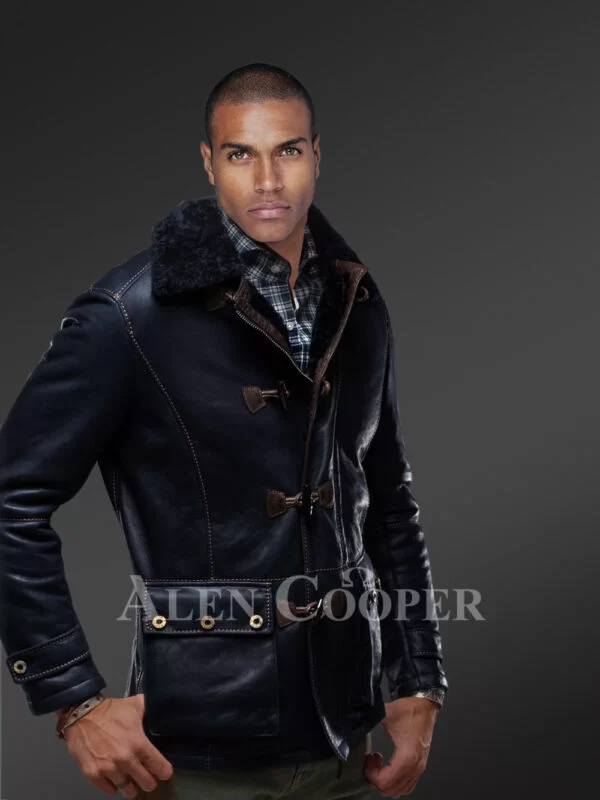 Shearling Winter Coat for Men - Image 4