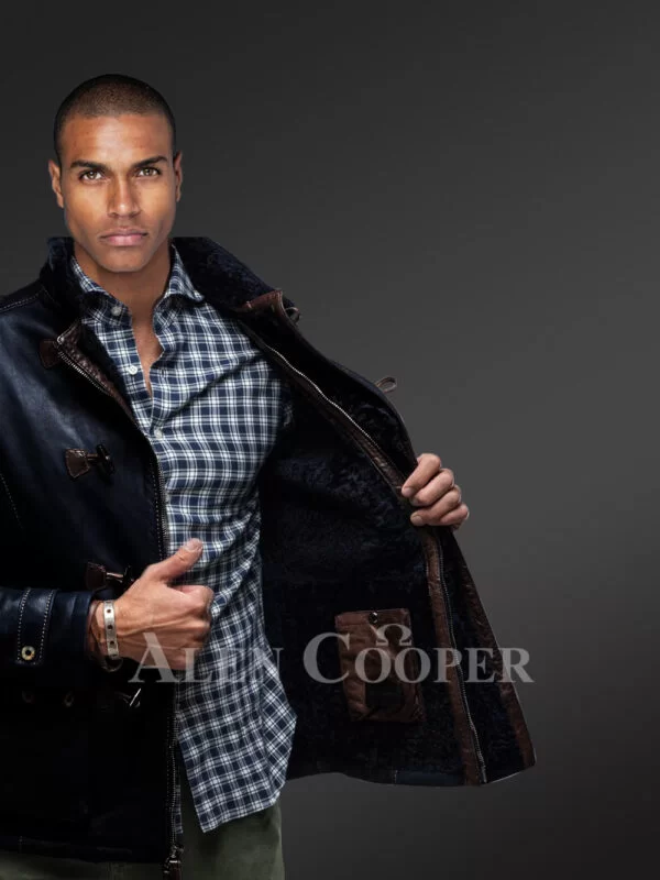 Shearling Winter Coat for Men - Image 2