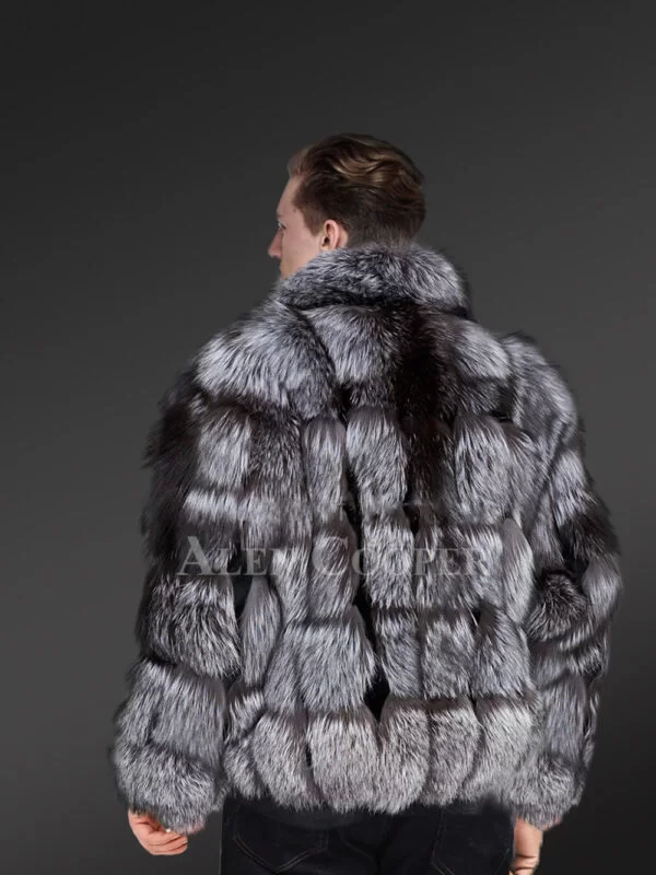 Mens Silver Fox Fur Coat – Classy And Comfortable - Image 4