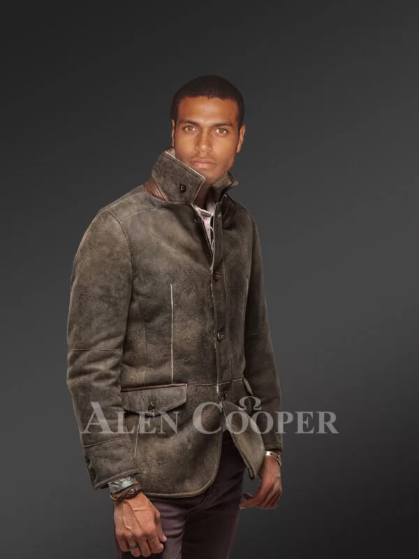 Ultra Warm Vintage Shearling Coat - Image 5