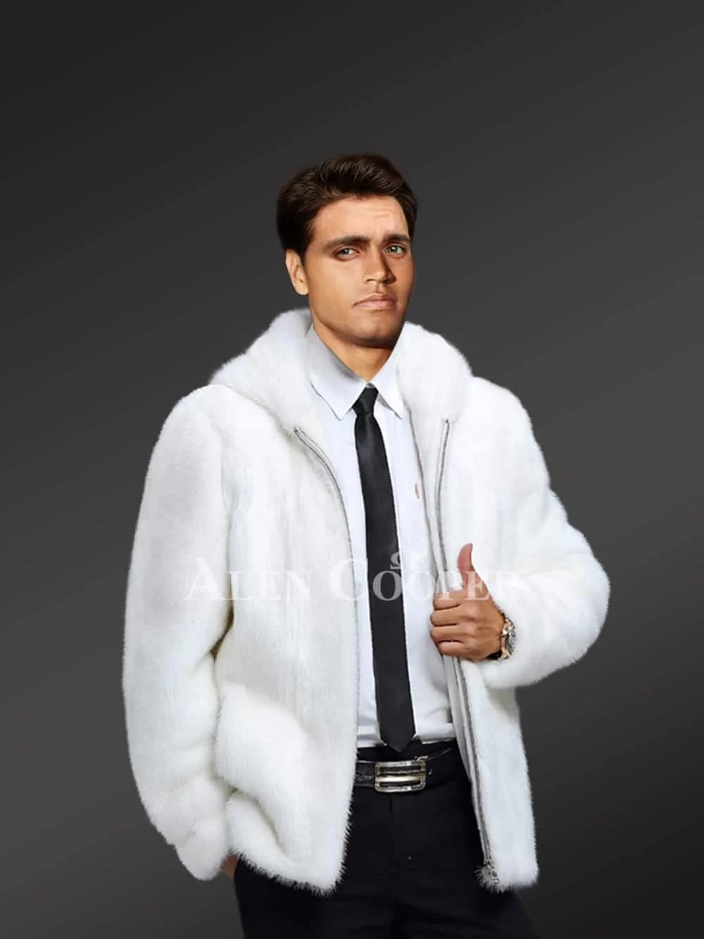 Full Skin Mink Fur Jacket For Men