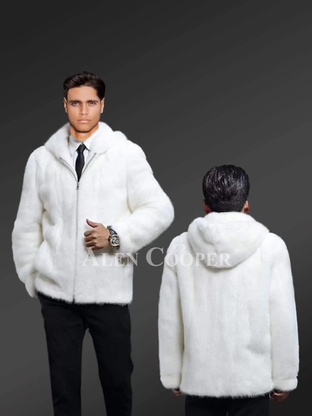 Full Skin Mink Fur Jacket For Men