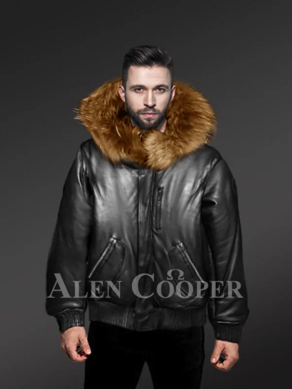 Mens-Puffy-Bomber-with-Original-Fur-Hood