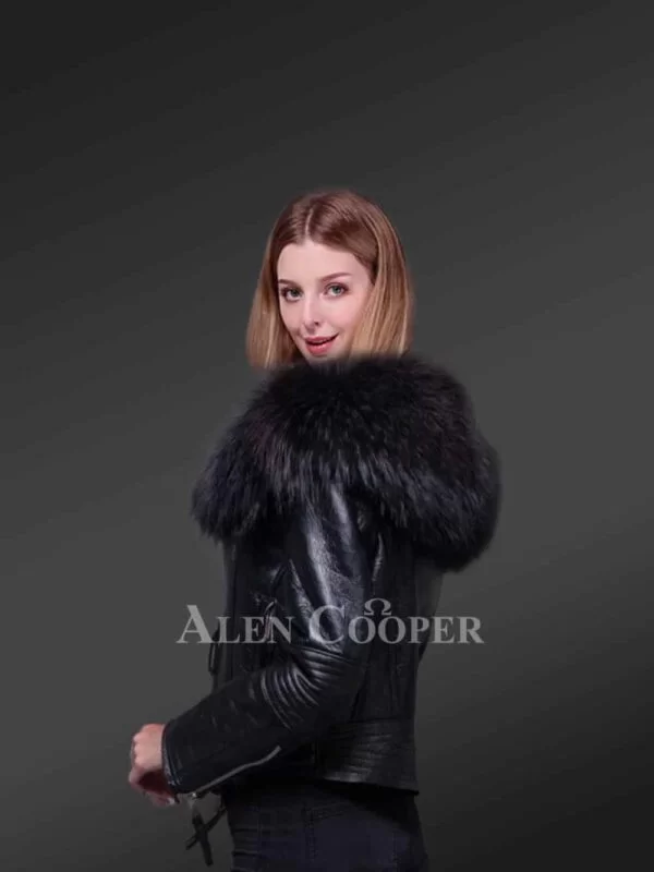 Alen Cooper Short Length Sheepskin Shearling Jacket - Image 2