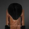 Appealing-leather-jacket-with-removable-fur-collar-and-hand-cuffs