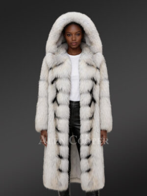 Artic Fox Fur Long Coat