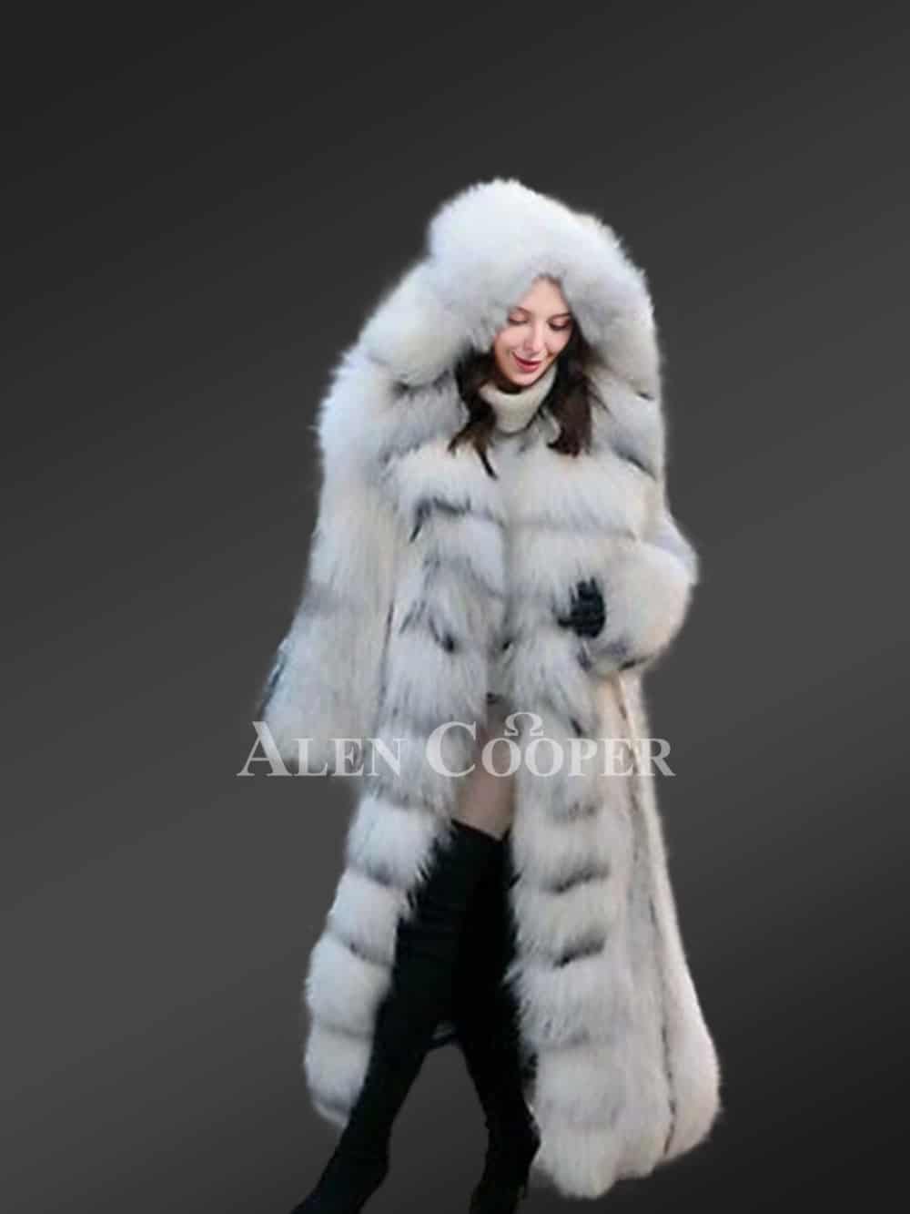 Herringbone Fox Fur Coat - Women - Ready-to-Wear