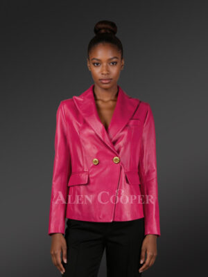 Authentic Leather Jackets in Pink for Gorgeous Women