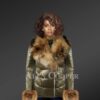 Authentic Leather Jackets with Removable Fur Collar and Handcuffs
