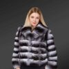 Chinchilla Fur Bomber