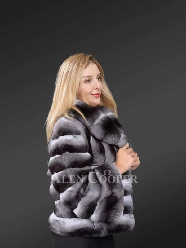 Authentic-and-Real-Chinchilla-Fur-Bomber-sideview