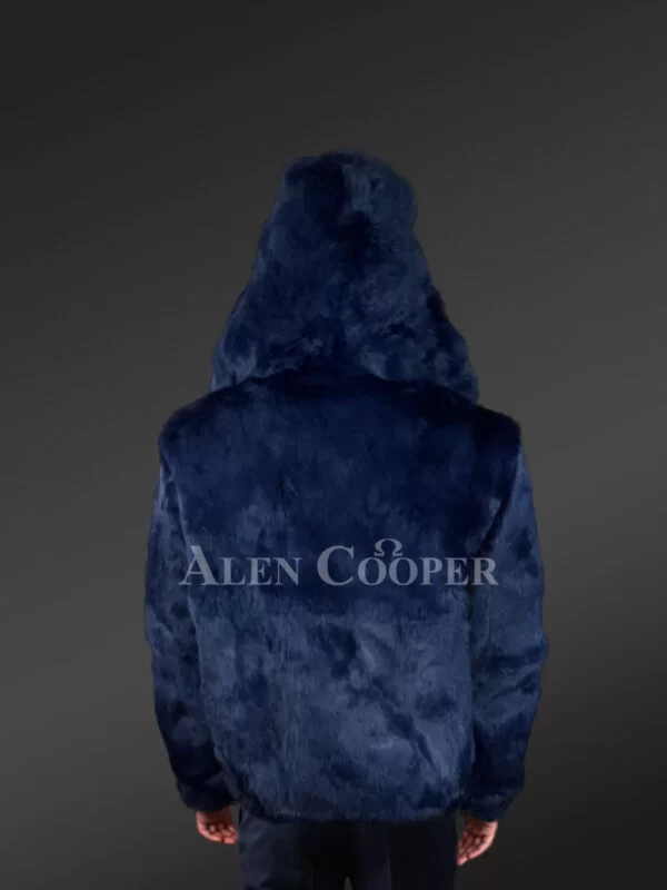 Authentic Fur Coats in Navy for Tasteful and Stylish Men - Image 6