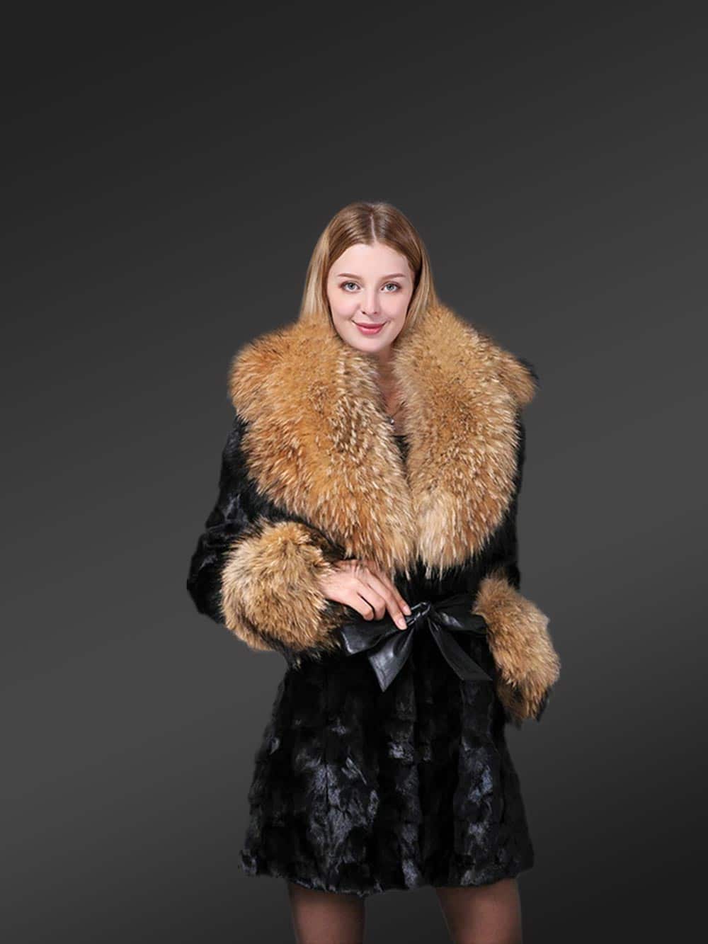 mink fur collar