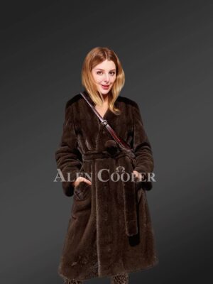 Belted-Mink-Fur-Coat-For-Women