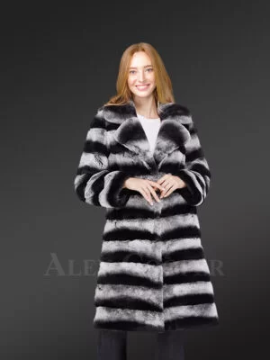 Bi-color long real fur views