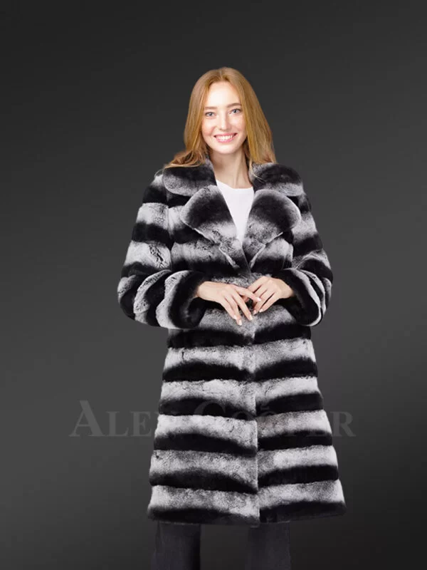 Bi-color long real fur views