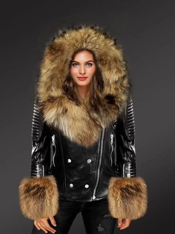 Fur Leather Jacket