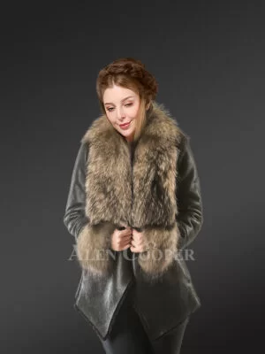 Real Sheepskin Shearling Coat