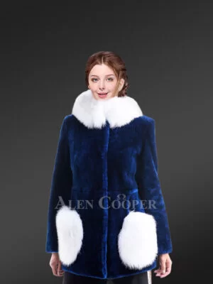 Blue Wool Coat