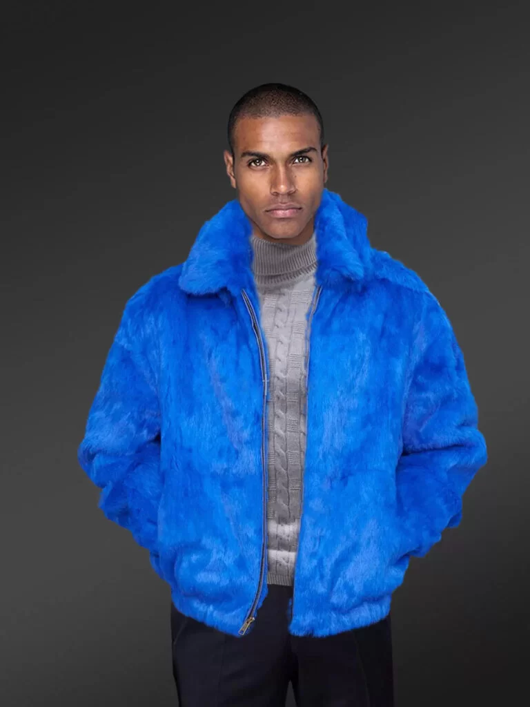 Bomber Rabbit Fur Jacket