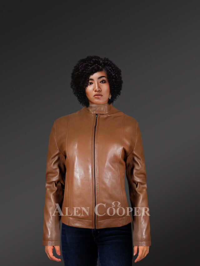 Classic Biker Jacket for Women Radiating Functional Flair and Elegance